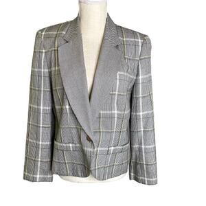 Country Sophisticate Pendleton Vintage Plaid Suit Jacket, 8